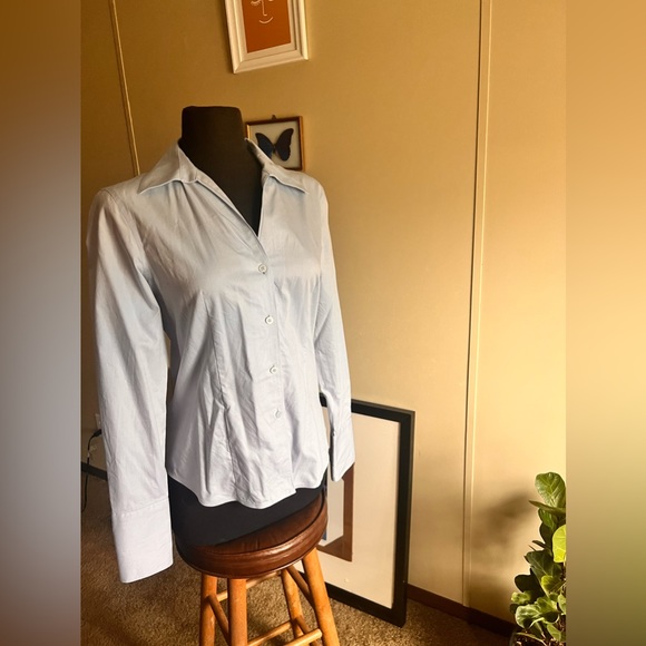 Karl lagerfeld light blue non iron button down shirt - Picture 3 of 11